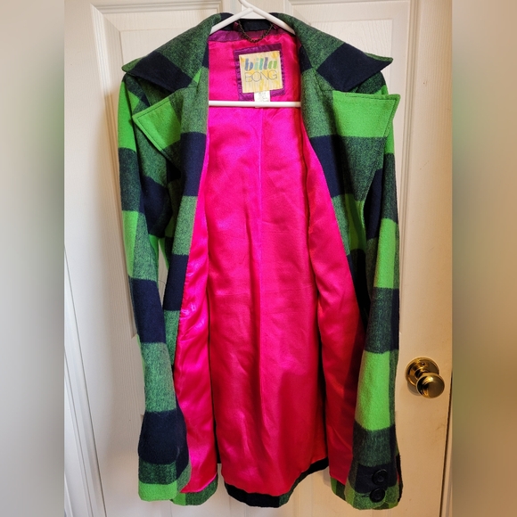 Plaid Wool Coat - Picture 3 of 7